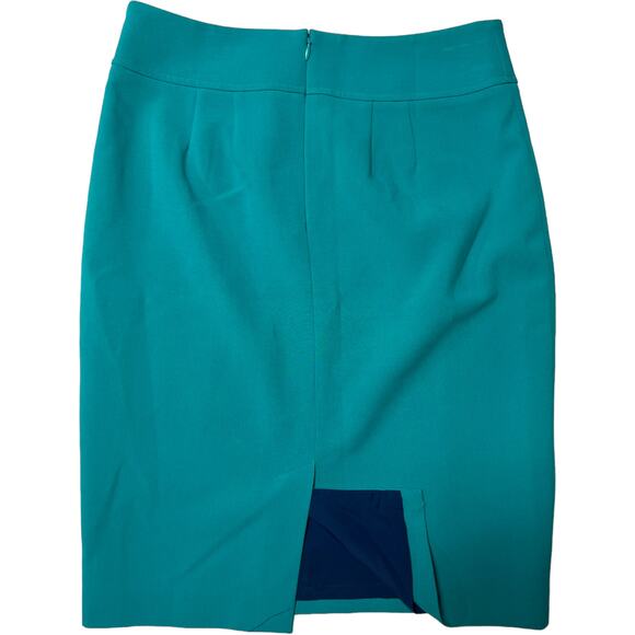 LOFT Teal Pencil Skirt Size 2 NWT Professional Office Wear - Picture 11 of 12